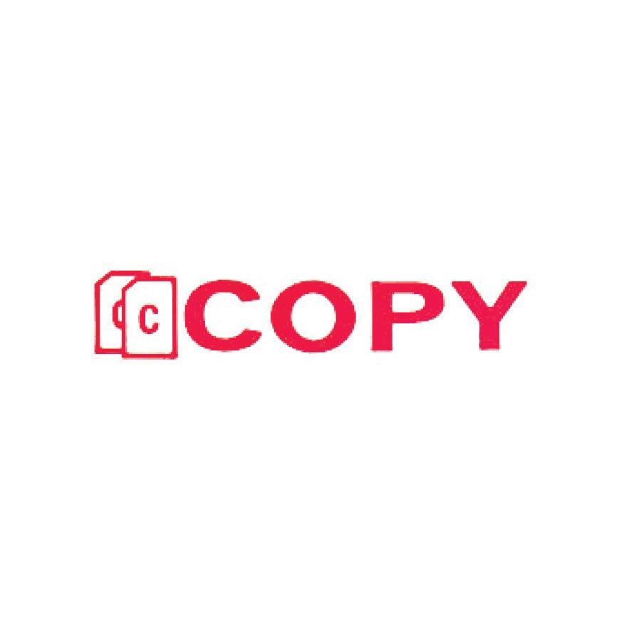 COSCO Shutter Stamp - Message Stamp - COPY - 0.50" Impression Width - 20000 Impression(s) - Red - Rubber, Plastic - 1 Ea