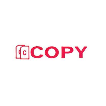 COSCO Shutter Stamp - Message Stamp - COPY - 0.50" Impression Width - 20000 Impression(s) - Red - Rubber, Plastic - 1 Ea