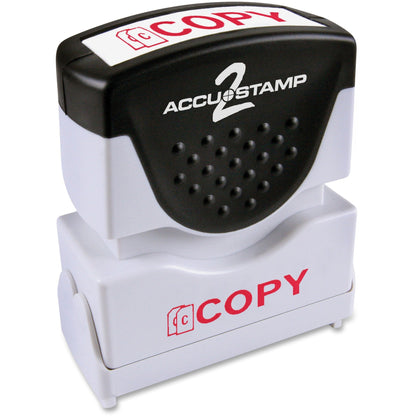 COSCO Shutter Stamp - Message Stamp - COPY - 0.50" Impression Width - 20000 Impression(s) - Red - Rubber, Plastic - 1 Ea