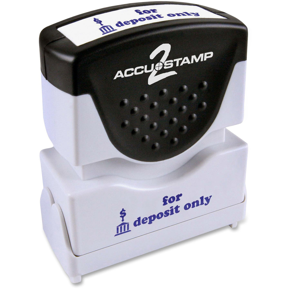 COSCO Shutter Stamp - Message Stamp - FOR DEPOSIT ONLY - 0.50" Impression Width - 20000 Impression(s) - Blue - Rubber, P
