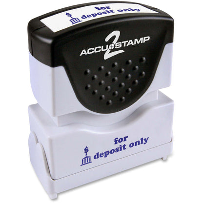 COSCO Shutter Stamp - Message Stamp - FOR DEPOSIT ONLY - 0.50" Impression Width - 20000 Impression(s) - Blue - Rubber, P