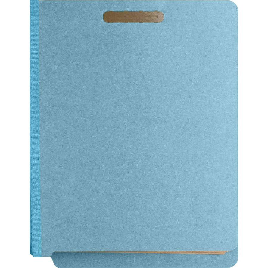 Nature Saver Letter Recycled Classification Folder - 8 1/2" x 11" - End Tab Location - 2 Divider - 25 pt. - Fiberboard -