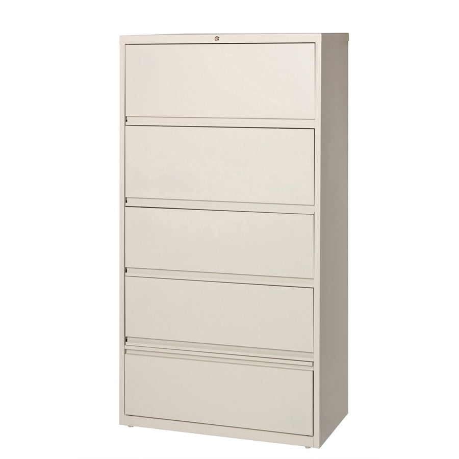 Lorell Fortress Series Lateral File - 36" Width x 18.6" Depth x 68.8" Height - 5 x Drawer(s) for File - A4, Legal, Lette