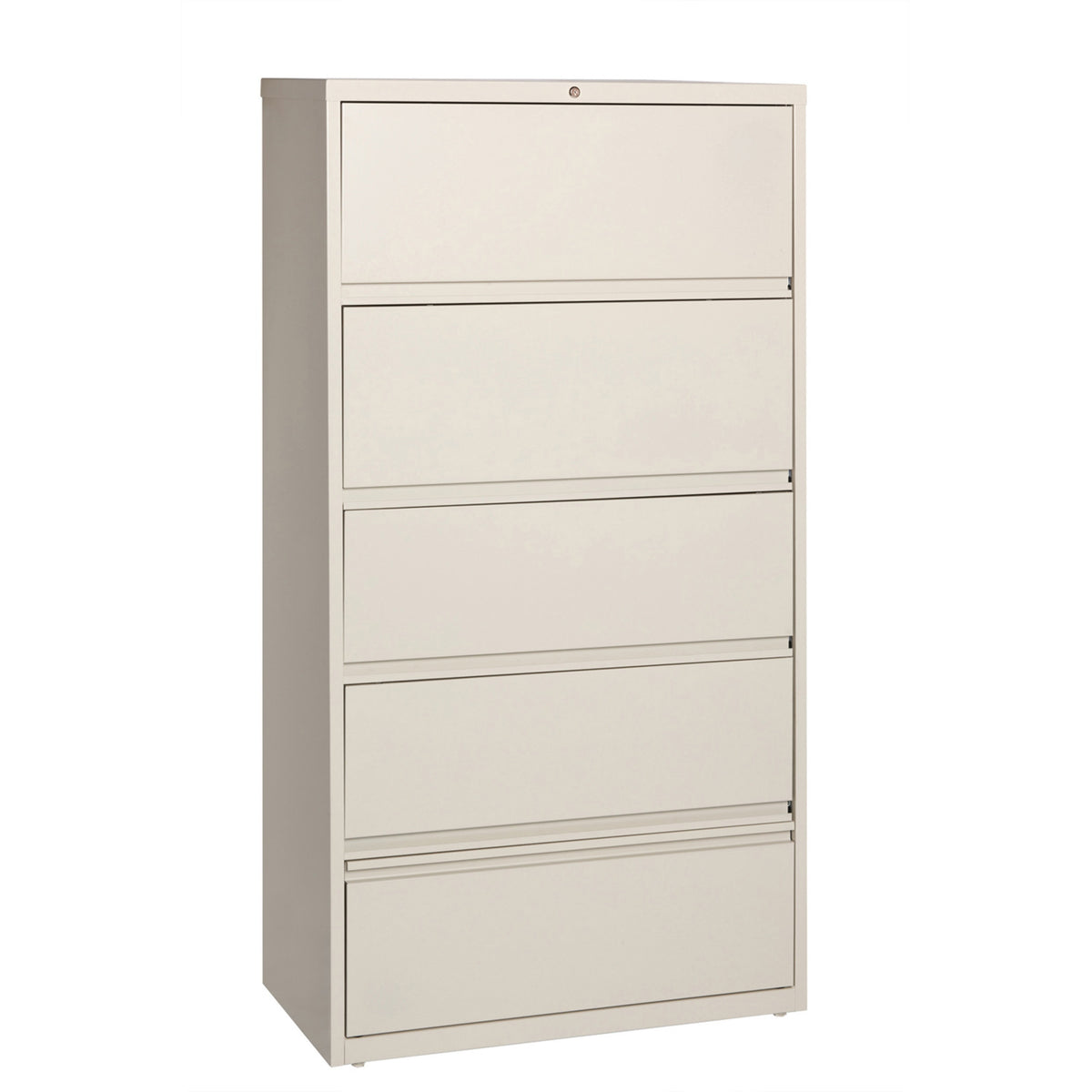Lorell Fortress Series Lateral File - 36" Width x 18.6" Depth x 68.8" Height - 5 x Drawer(s) for File - A4, Legal, Lette