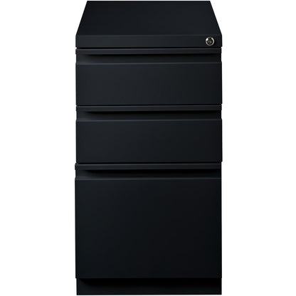 Lorell 20" Box/Box/File Mobile File Cabinet with Full-Width Pull - 15" Width x 20" Depth x 27.7" Height - Letter - 1 Eac