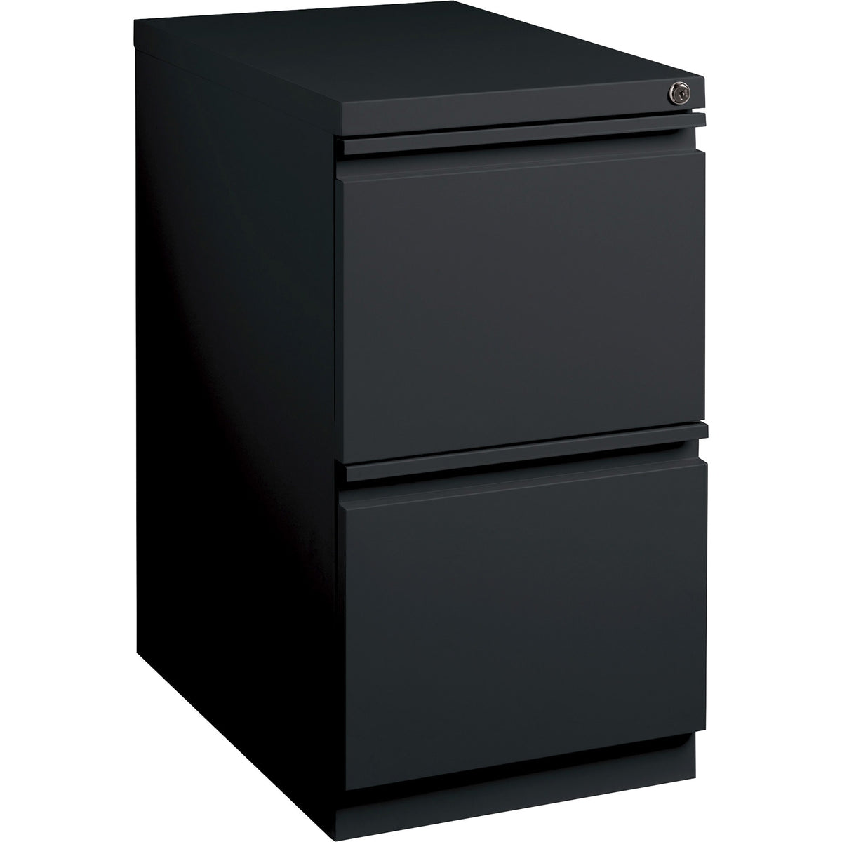 Lorell 20" File/File Mobile File Cabinet with Full-Width Pull - 15" Width x 20" Depth x 27.7" Height - Letter - 1 Each