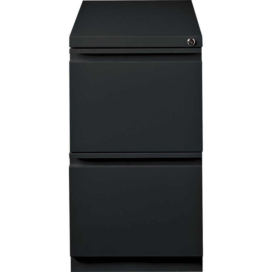 Lorell 20" File/File Mobile File Cabinet with Full-Width Pull - 15" Width x 20" Depth x 27.7" Height - Letter - 1 Each