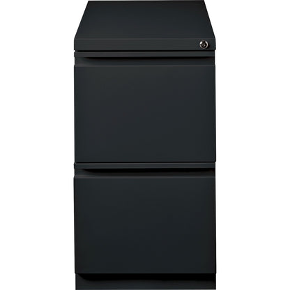 Lorell 20" File/File Mobile File Cabinet with Full-Width Pull - 15" Width x 20" Depth x 27.7" Height - Letter - 1 Each