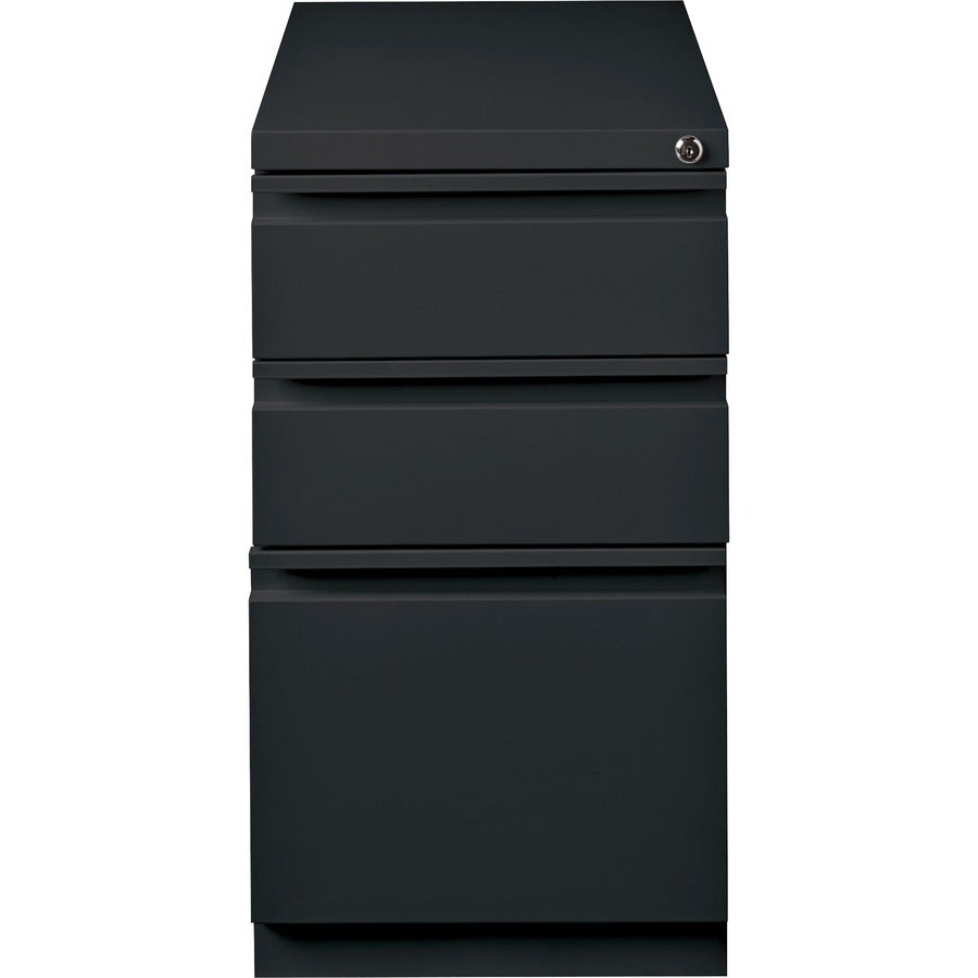 Lorell 23" Box/Box/File Mobile File Cabinet with Full-Width Pull - 15" Width x 22.9" Depth x 27.7" Height - Letter - Ver