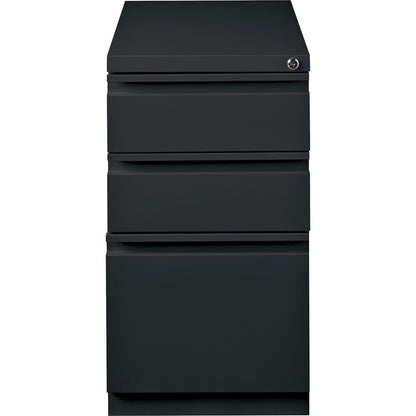 Lorell 23" Box/Box/File Mobile File Cabinet with Full-Width Pull - 15" Width x 22.9" Depth x 27.7" Height - Letter - Ver