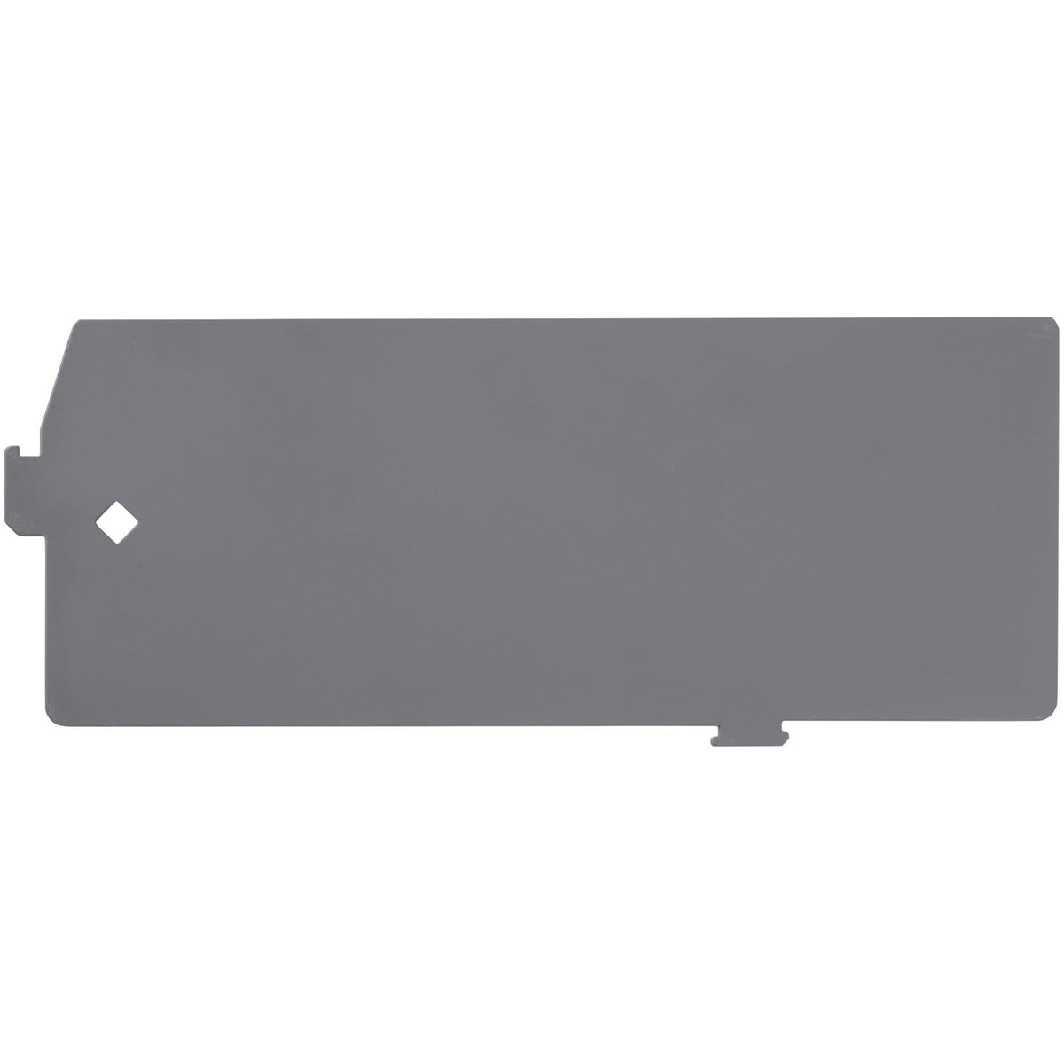 Lorell Lateral File Divider Kit - 12.40" Width x 5" Height - Metal - Gray - 10 / Box