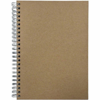 Nature Saver Hardcover Twin Wire Notebooks - 80 Sheets - Wire Bound - 0.25" Ruled - Ruled Margin - 22 lb Basis Weight - 