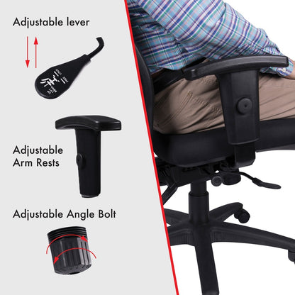 Lorell Executive Mesh High-back Swivel Chair - Black Seat Color - Fabric Seat Material - Steel Frame Material - Black - 