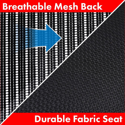 Lorell Executive Mesh High-back Swivel Chair - Black Seat Color - Fabric Seat Material - Steel Frame Material - Black - 