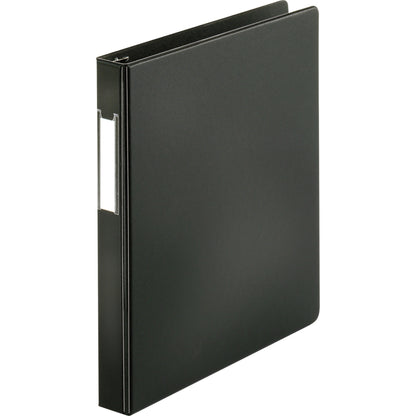 Business Source Slanted D-ring Binders - 1" Binder Capacity - 3 Ring - Fastener: D-Ring - Pocket: 2, Internal - Chipboar