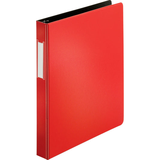 Business Source Slanted D-ring Binders - 1" Binder Capacity - 3 Ring - Fastener: D-Ring - Pocket: 2, Internal - Chipboar