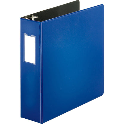 Business Source Slanted D-ring Binders - 3" Binder Capacity - 3 Ring - Fastener: D-Ring - Pocket: 2, Internal - Chipboar