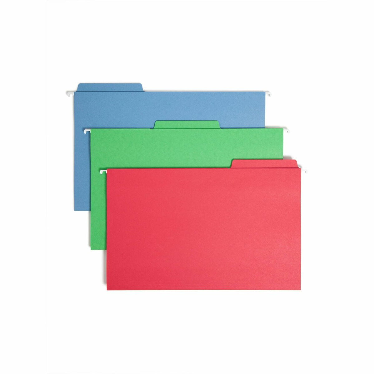 Smead FasTab 1/3 Tab Cut Legal Recycled Hanging Folder - 8 1/2" x 14" - Top Tab Location - Assorted Tab Position - 11 pt