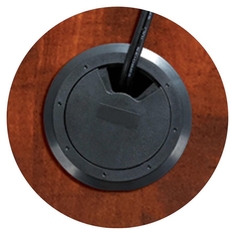 Lorell Essentials Series Return Shell - 29.5" Height x 41.4" Width x 23.6" Depth - Finish: Cherry, Laminate - Leveling G