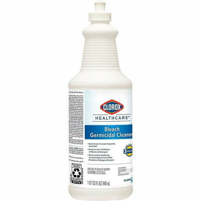 Clorox Healthcare Pull-Top Bleach Germicidal Cleaner - For Hard Surface, Nonporous Surface - Ready-To-Use - Liquid - 32 