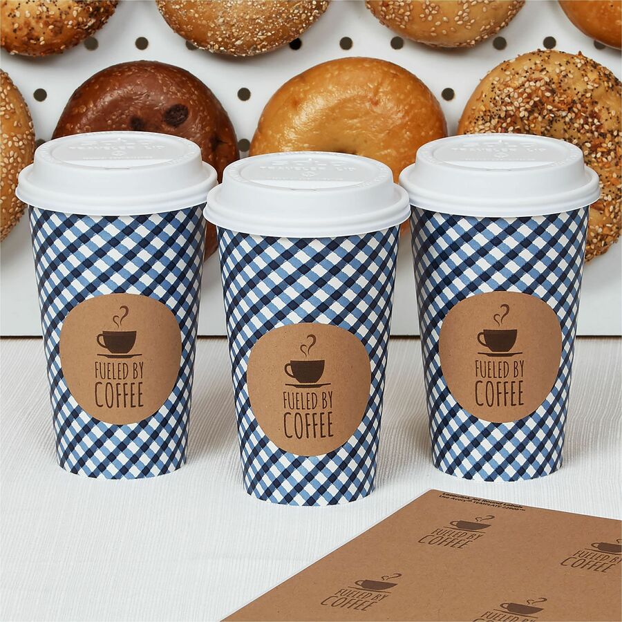 Avery Kraft Brown Round Labels - - HeightPermanent Adhesive - Round - Laser, Inkjet - Kraft Brown - Paper - 9 / Sheet - 