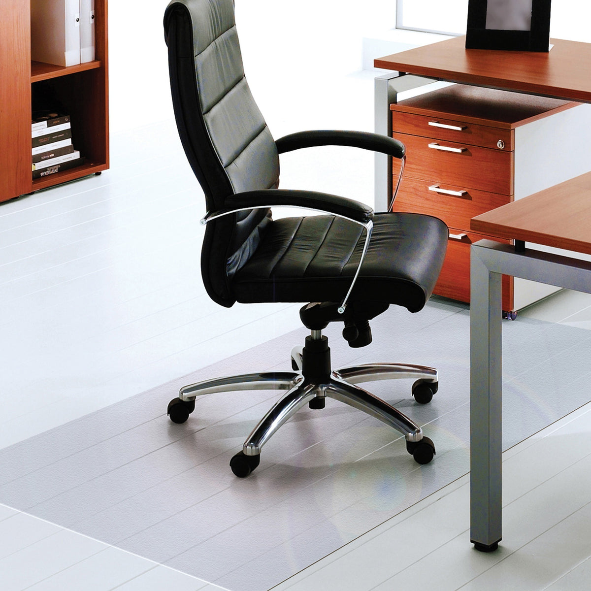 Floortex XXL Polycarbonate Rectangular Chair Mat for Hard Floors - 60" x 79" - Hard Floor, Home, Office