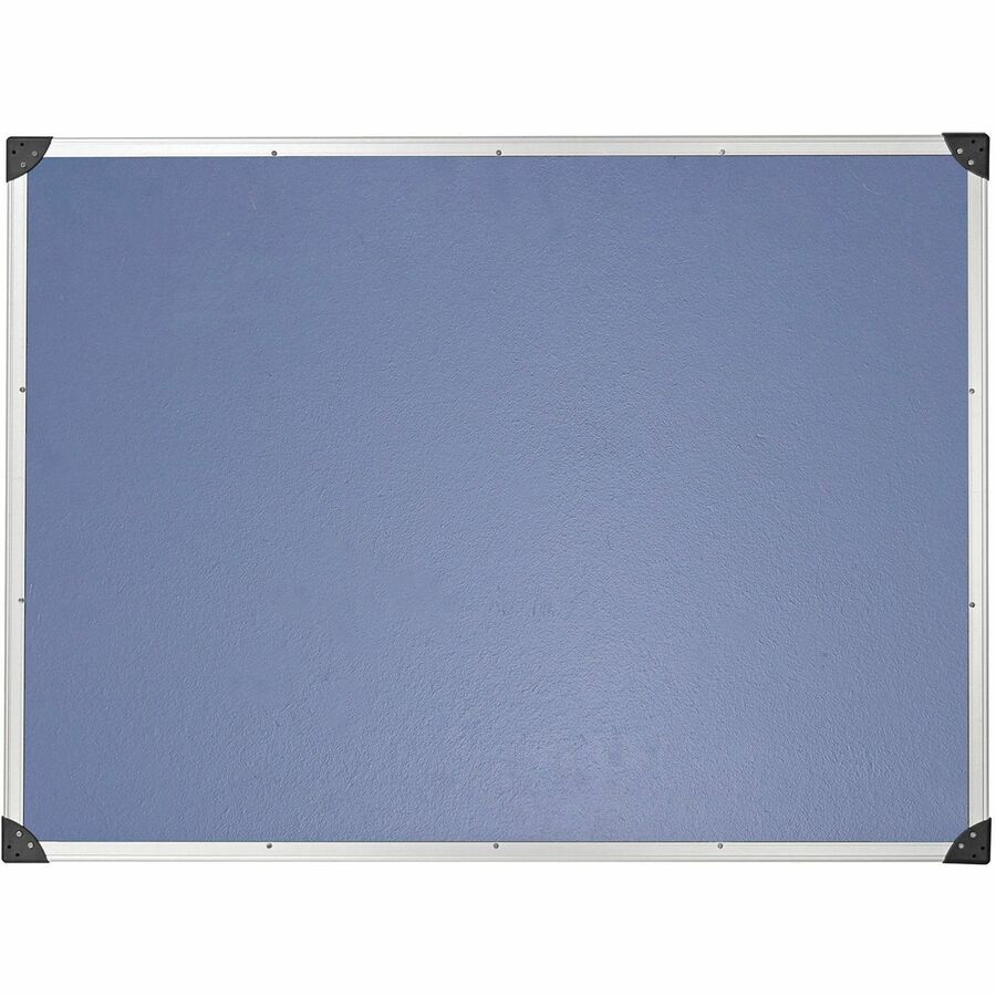 Lorell Corkboard - 36" Board Height x 48" Board Width - Silver Cork, Brown Surface - Laminated, Resist Warping, Durable,