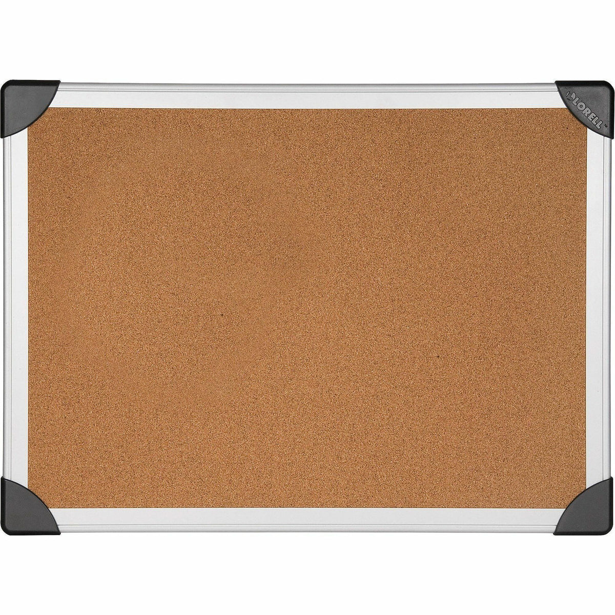 Lorell Corkboard - 48" Board Height x 96" Board Width - Silver Cork, Brown Surface - Resist Warping, Durable, Laminated,
