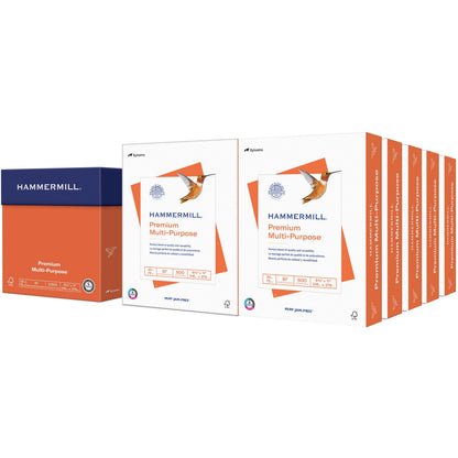 Hammermill Premium Multipurpose Paper - White - 97 Brightness - Letter - 8 1/2" x 11" - 20 lb Basis Weight - Smooth - FS