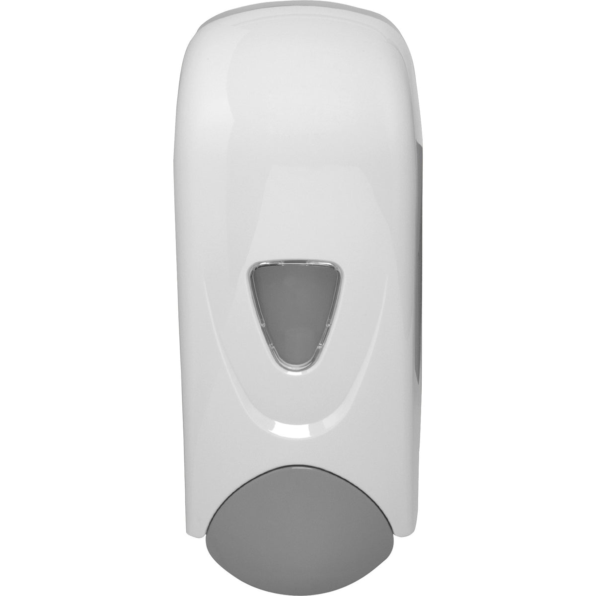 Genuine Joe Foam-Eeze Foam Soap Dispenser - Manual - 1.06 quart Capacity - Refillable, Site Window, Durable - Gray, Whit