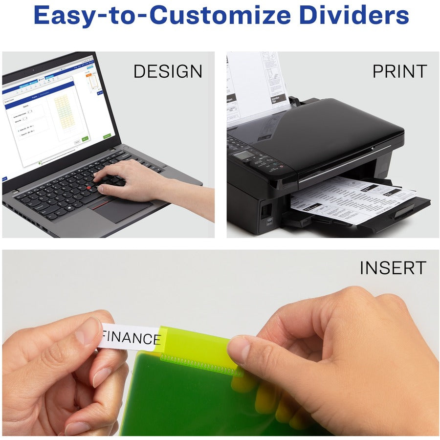 Avery® Big Tab Tab Divider - 5 x Divider(s) - 1/5 - 5 - 5 Tab(s)/Set - 9.3" Divider Width x 11.25" Divider Length - 3 Ho