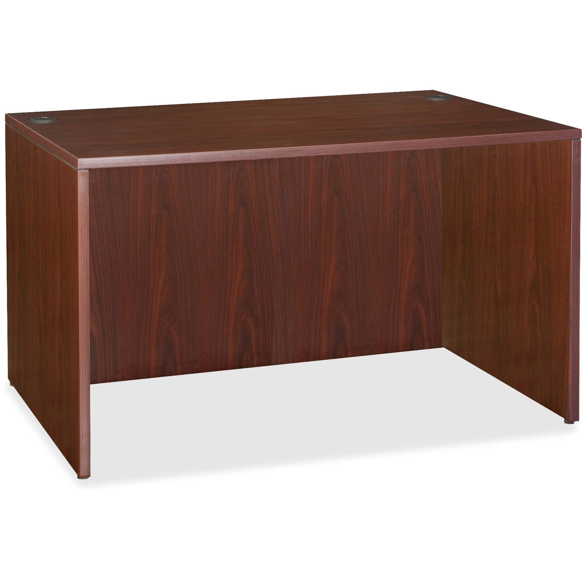 Lorell Essentials Series Rectangular Desk Shell - 29.5" Height x 47.3" Width x 23.6" Depth - Finish: Laminate, Mahogany 