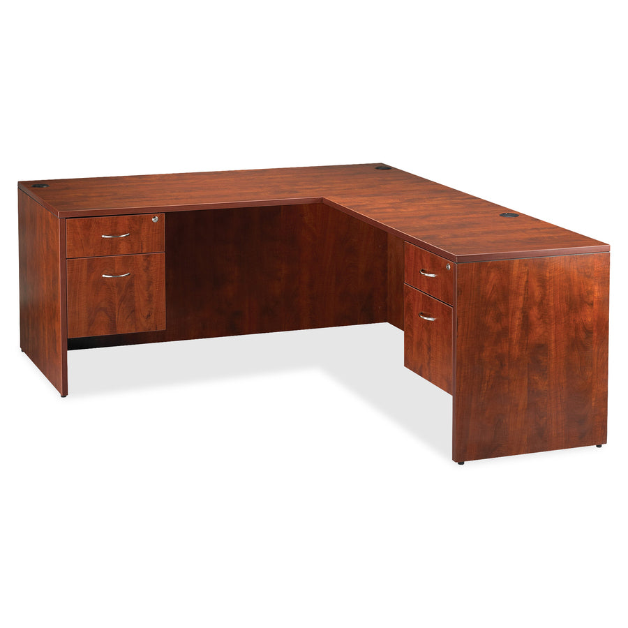 Lorell Essentials Series Rectangular Desk Shell - 29.5" Height x 47.3" Width x 29.5" Depth x 1" Thickness - Finish: Cher