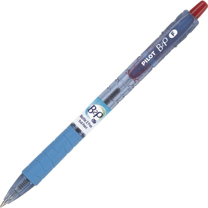 Pilot Recycled Retractable Ballpoint Pens - Fine 0.7mm Point Size - Refillable - Retractable - Red Gel-based Ink - Plast
