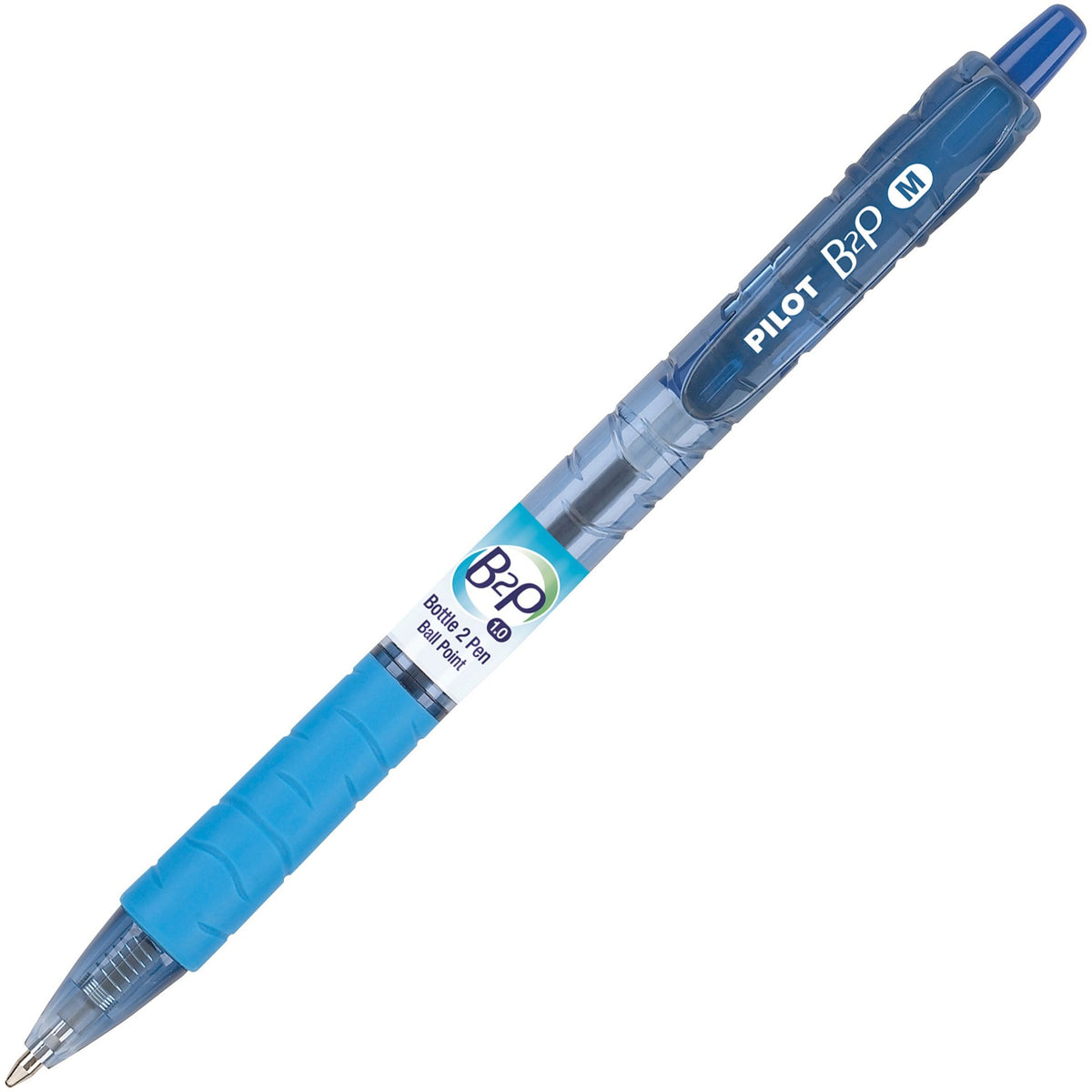 Pilot Med-Point Ballpoint Pens - Medium 1.0mm Point Size - Refillable - Retractable - Blue Gel-based Ink - Plastic Barre