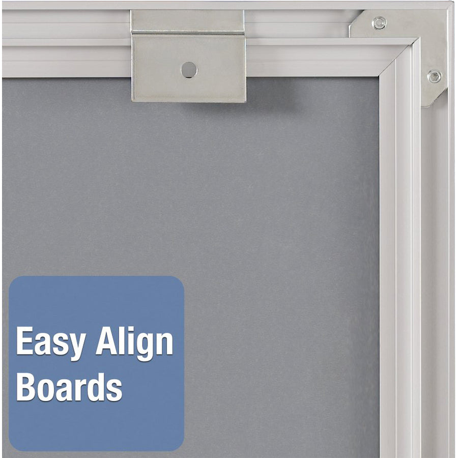 Quartet Matrix 15-employee In/Out Board - 16" Board Height x 11" Board Width - White Natural Cork Surface - Magnetic, Du