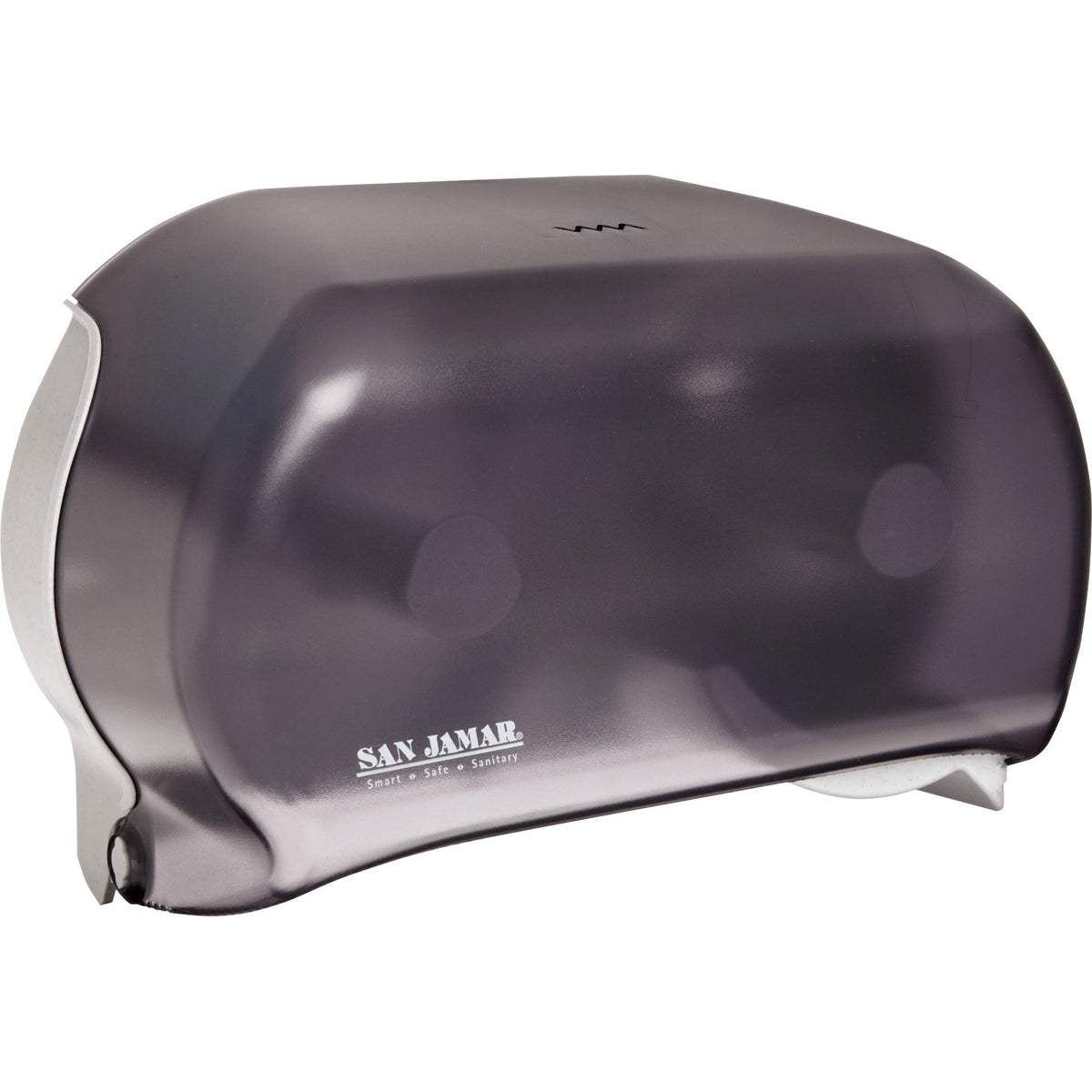 San Jamar Dual Roll Tissue Dispenser - Roll Dispenser - 2 x Roll - 12.8" Height x 12.2" Width x 5.7" Depth - Plastic - B