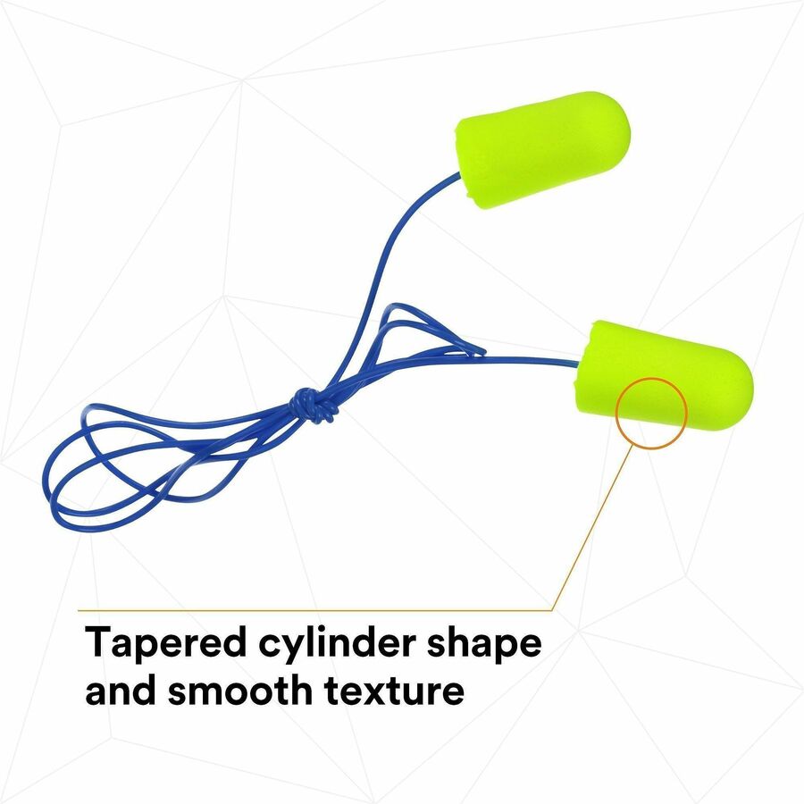 3M soft Yellow Neons Corded Earplugs - Noise Protection - Yellow - Comfortable, Disposable, Corded, Noise Reduction - 2/