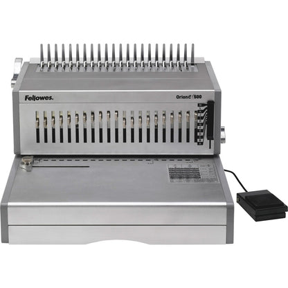 Fellowes Orion E 500 Electric Comb Binding Machine - 9.8" Height x 15.7" Width x 19.8" Depth - Silver