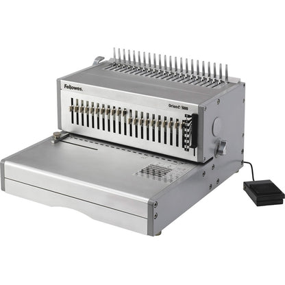 Fellowes Orion E 500 Electric Comb Binding Machine - 9.8" Height x 15.7" Width x 19.8" Depth - Silver