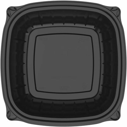 Dart 32 oz (946 ml) Square PP Bowl - Black - Storing - Microwave Safe - Black - Polypropylene Plastic Body - Square - 63