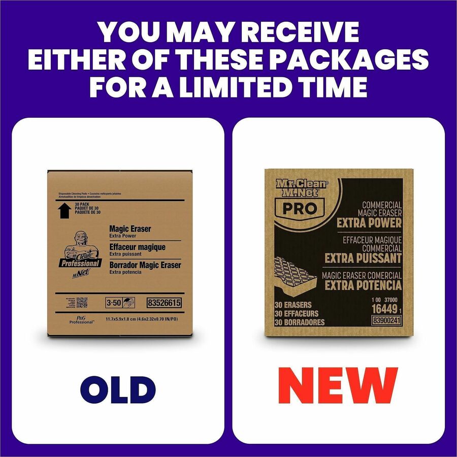 Mr. Clean Extra Durable Magic Eraser Cleaning Pads - For Wall, Floor, Baseboard, Blinds, Door, Stove Top, Refrigerator, 