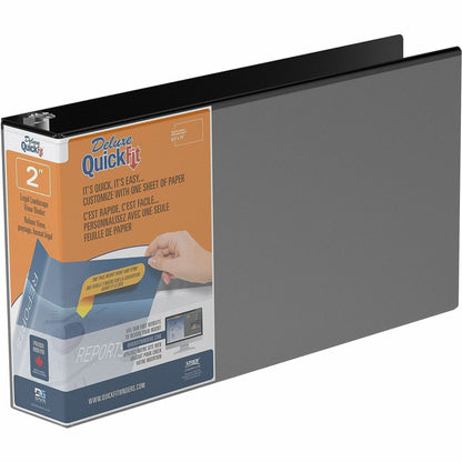 QuickFit 9500 Ring Binder - 2" Binder Capacity - Legal - 8 1/2" x 14" Sheet Size - 400 Sheet Capacity - 3 x 2" Ring - Fa