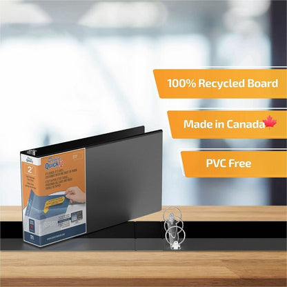 QuickFit 9500 Ring Binder - 2" Binder Capacity - Legal - 8 1/2" x 14" Sheet Size - 400 Sheet Capacity - 3 x 2" Ring - Fa