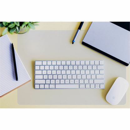 Floortex Desktex® Polycarbonate Desk Pad 19" x 24" - Rectangular - 19" Width x 24" Length x 0.03000" Depth - Clear Backi