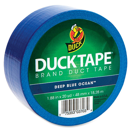 Duck Brand Brand Color Duct Tape - 20 yd Length x 1.88" Width - Blue - For Repairing, Color Coding, Packing, Crafting - 