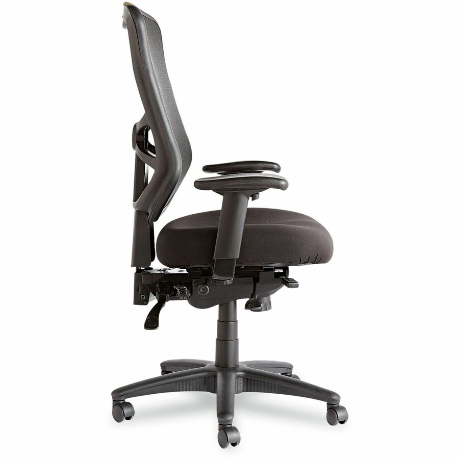 Alera Elusion Executive Chair - Black Seat Color - Fabric Seat Material - Black Back Color - Mesh Back Material - Black 