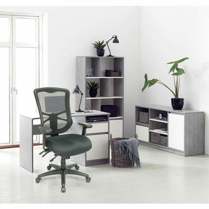 Alera Elusion Executive Chair - Black Seat Color - Fabric Seat Material - Black Back Color - Mesh Back Material - Black 