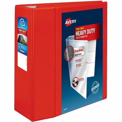 Avery® Heavy-Duty View Binders with One Touch EZD Rings - 5" Binder Capacity - Letter - 8 1/2" x 11" Sheet Size - 1050 S