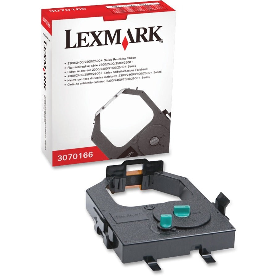 Lexmark Standard Yield Dot Matrix Ribbon - Black - 1 Each - 4 Million Characters